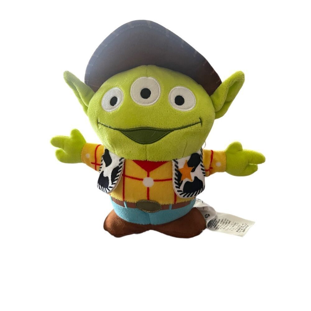 Disney Store Pixar Toy Story Remix Alien Sheriff Woody Plush Stuffed Animal